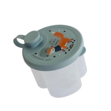 Imagem de Dosador Porta Leite em Pó com Divisória Plasútil, Raposa Azul