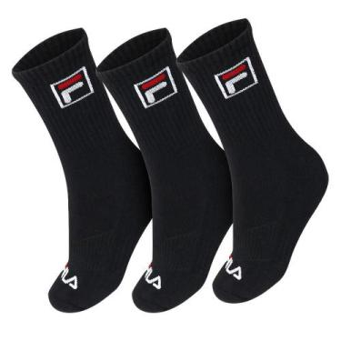 Imagem de Meia Fila FBox 34 ao 38 - Pack com 03 Unidades - Preta