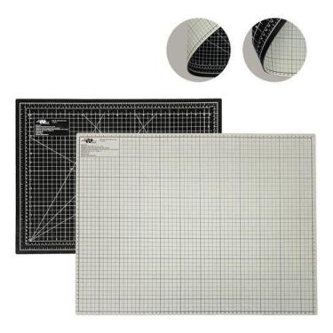 Imagem de Base Para Corte A2 60x45 Preta E Cinza Duas Cores Dupla Face - Artmak