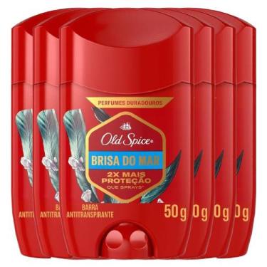 Imagem de Kit Desodorante Stick Old Spice Brisa Do Mar 50g - 6 Unidades
