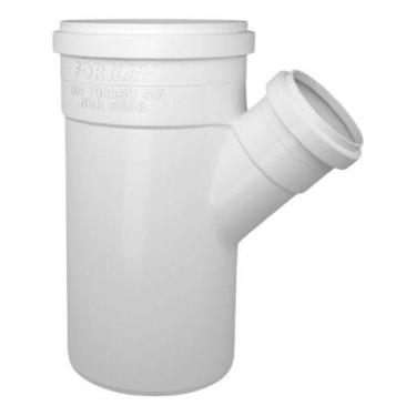 Imagem de Junção Em Y Esgoto Pvc Branco 100mm X 50mm Fortlev