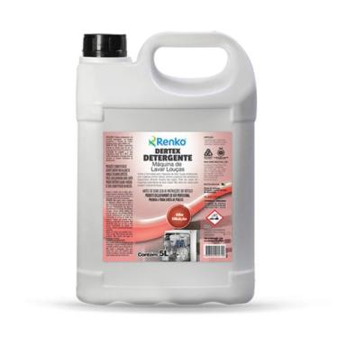 Imagem de Detergente para Máquinas de Lavar Louça Dertex 5 Litros Renko Limpeza 