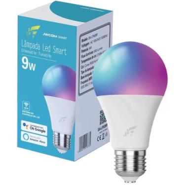 Imagem de Lampada Inteligente Rgb Wifi Led Smart Google Alexa Tuya 9w - New