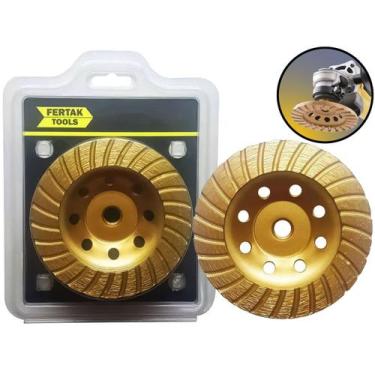 Imagem de Disco Desbaste Rebolo Diamantado Concreto 115mm Turbo Fertak 2807