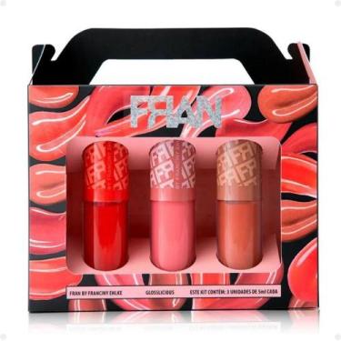 Imagem de Kit Gloss Labial Franciny Ehlke Glosslicious Com 3 - MBOOM