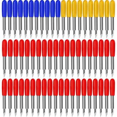 Imagem de 60 lâminas de substituição para máquinas de corte de vinil Cricut Explore Air 2 (10P 30°+10P 60°+40P 45°) (60)