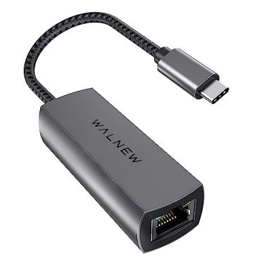 Imagem de WALNEW Adaptador Ethernet USB-C 2,5 GB, conector USB C para RJ45 LAN, conversor de cabo de rede 2,5 Gigabit Thunderbolt 3 para servidor NAS, Mac, iMac, MacBook Pro, iPad Air, Dell XPS 17 15, Surface