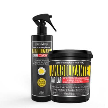 Imagem de Kit Anabolizante Capilar Spray Reparador 400ml + Máscara Capilar Hidra