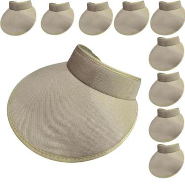Imagem de Kit 10 Viseiras Adulto/Infantil De Praia Feminino Proteção Solar Verão