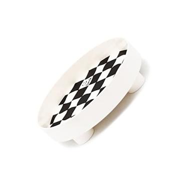 Imagem de Bandeja de Joias, Prato de Bugigangas Com Design de Tabuleiro de Xadrez Bandeja de Armazenamento Redonda de Plástico, Bandeja de Recipiente Redondo, Bandeja de Recipiente de