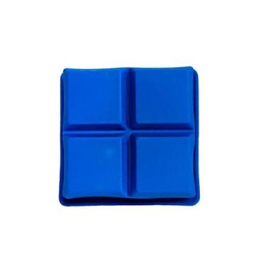 Imagem de Forma de Silicone quadrada - 4 formas - CAN.U.DO, Azul Escuro