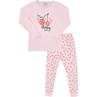 Imagem de Pijama Infantil Menina Good Night by Pulla Bulla Ref. 200510, Rosa, 6