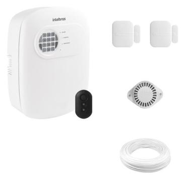 Imagem de Kit Alarme Residencial Intelbras ANM 24 NET com 2 Sensores sem Fio, Se