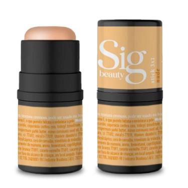 Imagem de Stick 3 em 1 Nude Aroma de Morango 4g - Sigbeauty