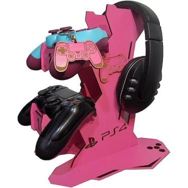 Imagem de Suporte para 2 Controles + Chaveiro - LUALKI, ROSA
