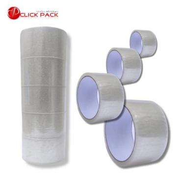 Imagem de 5 Fitas Adesiva Transparente Durex Para Embalar Papelaria Encomendas -