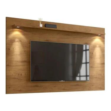 Imagem de Painel para tv aspen 1,80 largura madeira canela - Village Móveis
