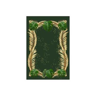 Imagem de Painel De Festa Vertical 1,50 x 2,20 - Tropical Chique Verde com Doura
