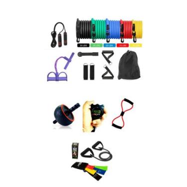 Imagem de KIT 22 em 1 FITNESS ACADEMIA MALHAR TREINAMENTO TREINO EM CASA BRAÇO G