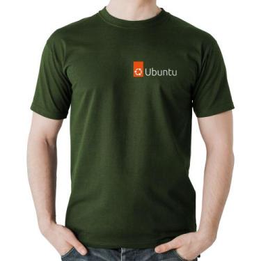 Imagem de Camiseta Algodão Ubuntu Linux - Foca na Moda, Musgo, GGG