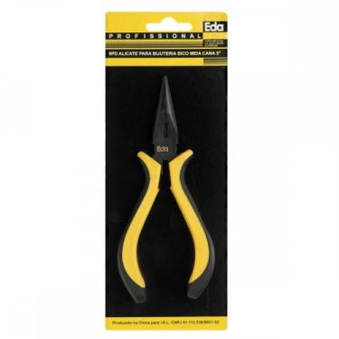 Imagem de Alicate Bijouteria Eda Bico Liso Meia Cana 5'' 9Pd