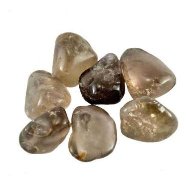 Imagem de Pedra Quartzo Fumê Rolada até 2cm Cristal Natural do Desapego e do Xam