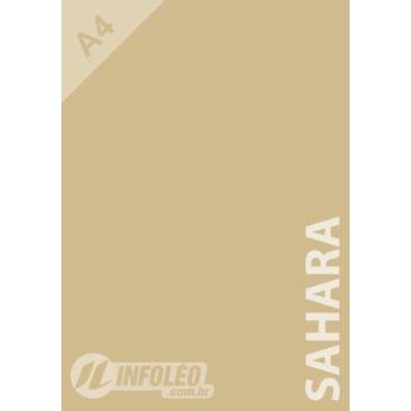 Imagem de Papel Color Plus A4 180 gramas Sahara (Palha), 50 Folhas