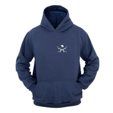 Imagem de Moletom Masculino Canguru Flanelado Skate Capacete Inverno - Ragor, G,