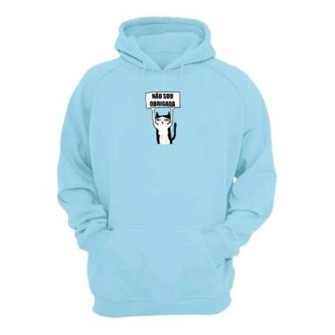 Imagem de Blusa Moletom Relaxado Casaco Frio Fechado Capuz Estampa Frases Tumblr