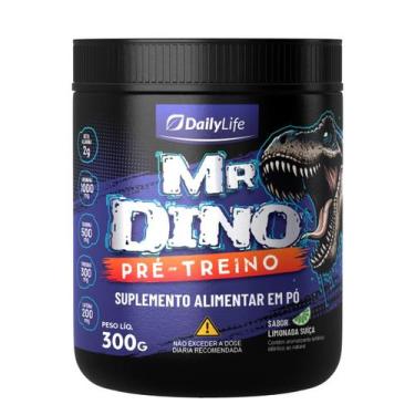 Imagem de Pre Treino Mr Dino Suplemento em Po Arginina Taurina Tirosina Cafeina 