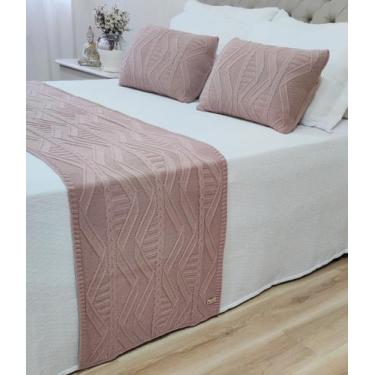 Imagem de PESEIRA MANTA TRICO CAMA KING 260X60cm +2 CAPA ALMOFADA 60x40cm C11 - 