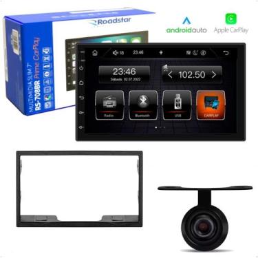 Imagem de Kit Multimídia Roadstar 7 Pol Touch Carplay Android Auto Rádio FM Blue