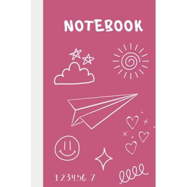 Imagem de Notebook: Cute Pink and White Doodles Notebook Blank Lined Journal (DREAM SERIES)