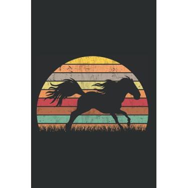 Imagem de Friesenpferd Notizbuch: Friesenpferd Vintage Reiterin Friese Retro / 6x9 Zoll / 120 ausfüllbare Seiten Seiten