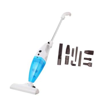 Imagem de IEUDNS Aspirador de pó portátil Coletor de pó poderoso Sucção Limpeza Família com bicos Aspirador de pó para quarto Escritório, Azul