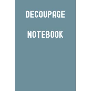 Imagem de Decoupage Notebook: Spirit Mountain Blue Matte Finish Lined Journal, 120 Pages, 6 x 9, Gift For Thinkers, List Makers and Doers (Decoupage Notebook Journal)