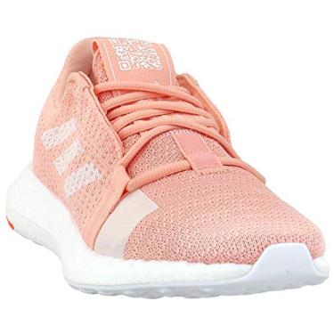 Imagem de Tênis de corrida feminino Adidas Senseboost Go, Glow Pink-white-hi Res Coral, 10