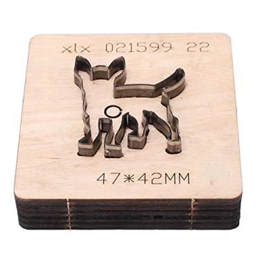 Imagem de Molde de Corte de Cachorro Animal, Material de Liga de Aço, Borda Lisa, Artesanato Faça você Mesmo para Carteiras de Couro, Cintos, Papelão, Madeira