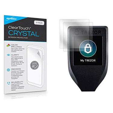 Imagem de Protetor de tela Trezor Model T, BoxWave® [ClearTouch Crystal (pacote com 2)] Película de filme HD - Protege contra arranhões para Trezor Modelo T