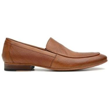 Imagem de Sapato Social Caramelo Couro Laser Linho 58854-Masculino