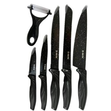 Imagem de Kit de Cozinha 6 Peças Faca Churrasco Inox Cozinha Profissional Antiad