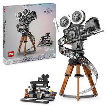 Imagem de LEGO Disney Movie Camera Tribute to Walt Disney – Gift Ideas for Women or Mother's Day – Building Set for Adults with Minifigures of Mickey Mouse, Minnie and Characters such as Bambi and Dumbo – 43230