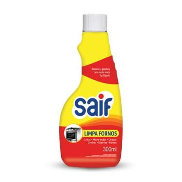 Imagem de Limpa Fornos Refil Saif 300Ml, Limpador De Forno Refil, Amarelo E Lara