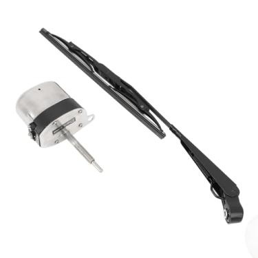 Imagem de Akozon 12V 105 ° Kit de Limpador de Pára - Giratório para Trator, Barco de Pesca, ATV & UTV - Motor de Braço do Limpador Elétrico Conjunto Com Lâmina e Arruelas