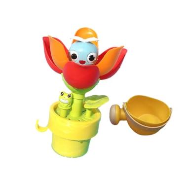 Imagem de YIJU Brinquedo de brinquedo para banho infantil, resistente Habilidade interativa a motor, brinquedo aquático da banheira tocando brinquedos para meninos , Padrão de Flor