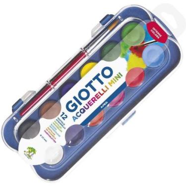 Imagem de Aquarela em Pastilha Giotto Acquerelli Estojo 12 Cores 351200