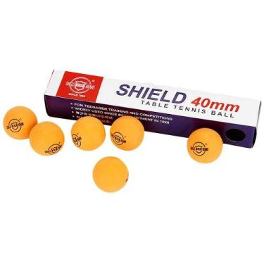 Imagem de Bola tênis de mesa shield 40mm c/ 6 bola de tênis de mesa shield 40mm 