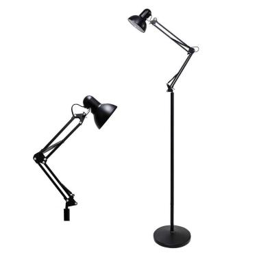 Imagem de Luminaria Chao Articulavel Flexivel Piso Abajur Pedestal Lustre Sala Quarto Escritorio Iluminaçao