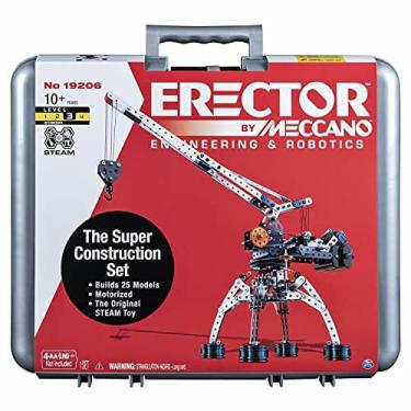 Imagem de Erector by Meccano Super Construction 25-Em-1 Conjunto de Edifícios Motorizados, Brinquedo de Educação a Vapor, 638 Peças, Para Maiores de 10 Anos