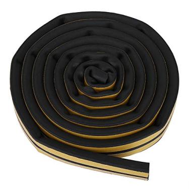 Imagem de Auto Adesivo da Janela do Som do Isolamento de Som de Vedação, Redução de Ruído e Batida, Borracha EPDM de 5m, para Todas As Portas, Janelas (Preto)